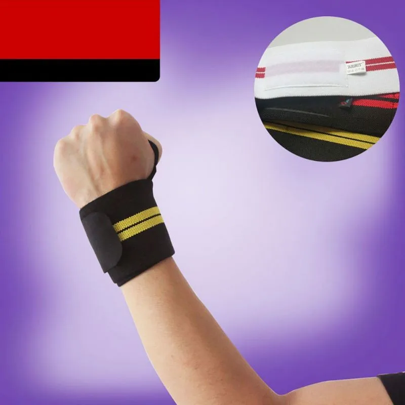 Профессиональная Тяжелая атлетика браслет Спорт тренировки рука ремешок наручные Поддержка ремни палантины гвардии 1 пара для спортзала