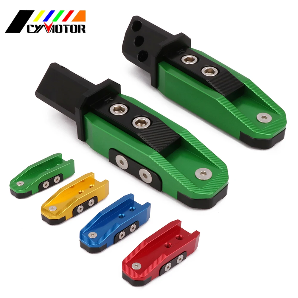 

Pair Motorcycle Footrests Rear Foot Pegs Rests Pedals For KAWASAKI ZX-6R ZX-10R ZX-7R ZX-9R ZX-12R Z750 Z800 Z1000