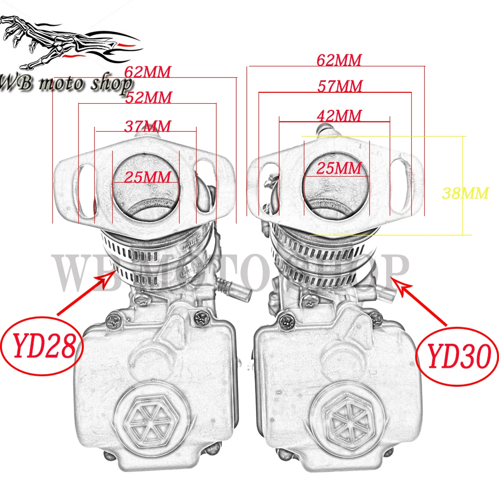 MAIKUNI JINGBIN koso oko PWK YD 28 30 Карбюратор с силовой струей ATV багги Quad Go Kart Байк детали для спортивного мотоцикла скутер