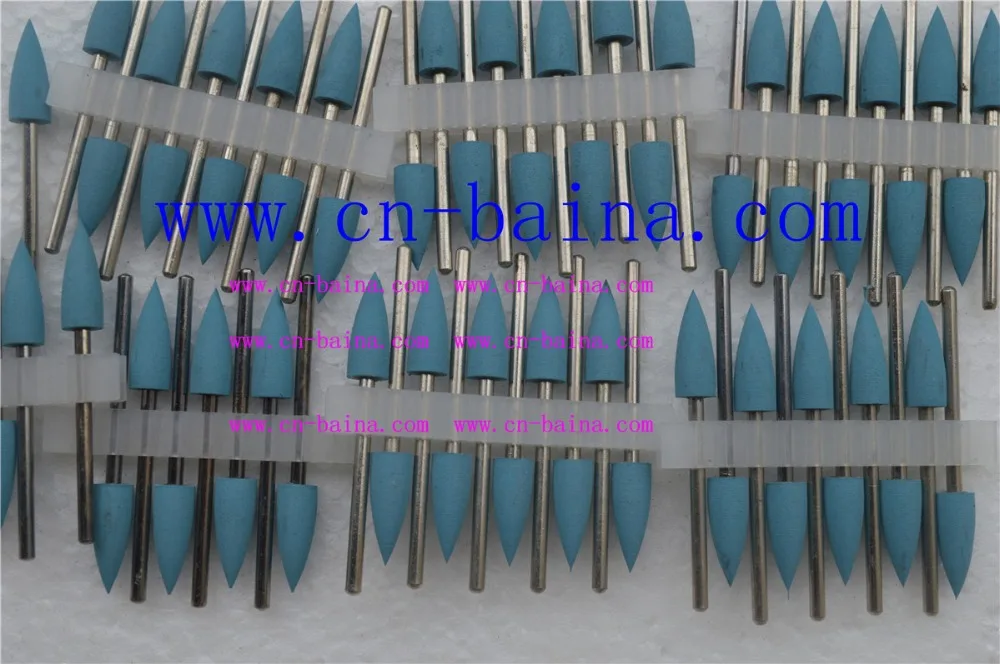 Blue color rubber economic alloy ceramics jewelry polishing bur
