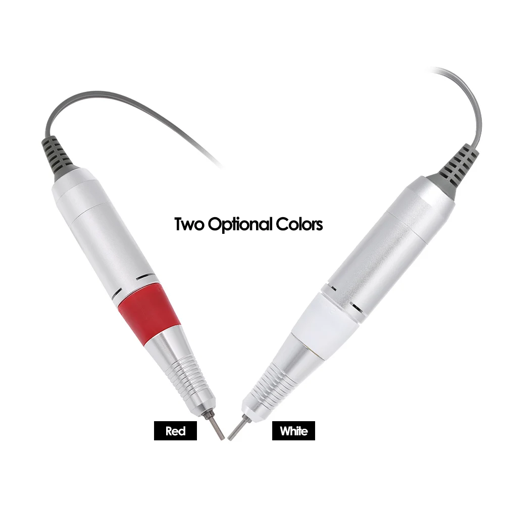 Mini Electric Nail Drill Machine Handpiece Electric Drill Pen Manicure Pedicure Nail Art Tool 12V 30000RPM Red