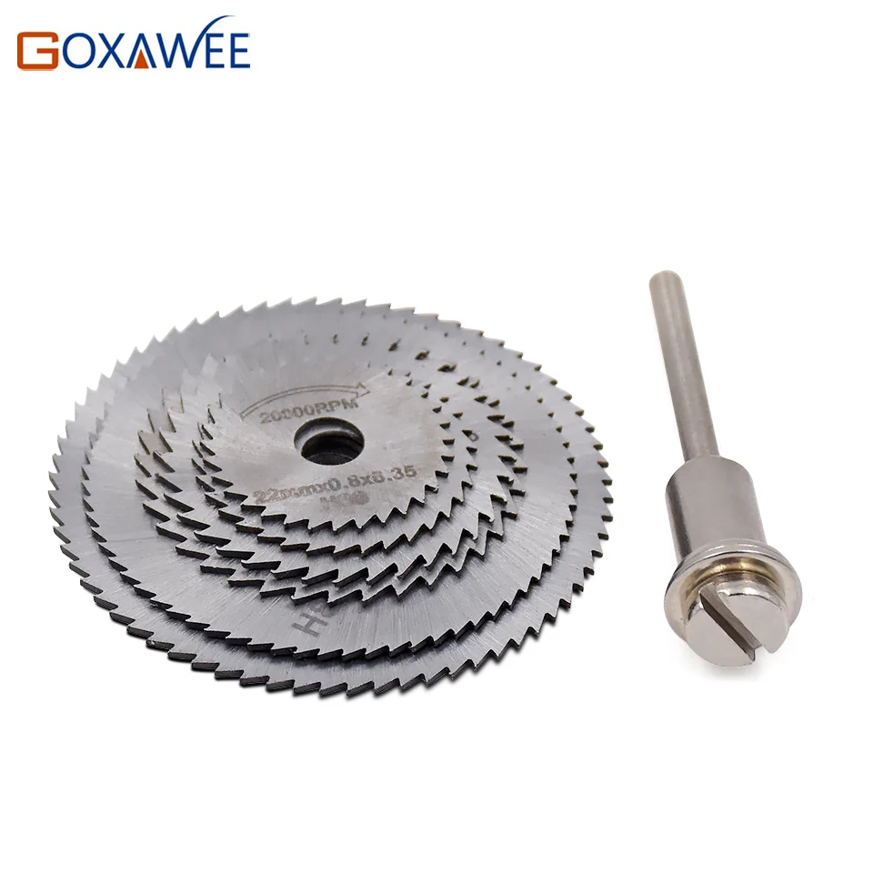 GOXAWEE Dremel аксессуары HSS круговой пилы набор лезвий для дерева режущий диск