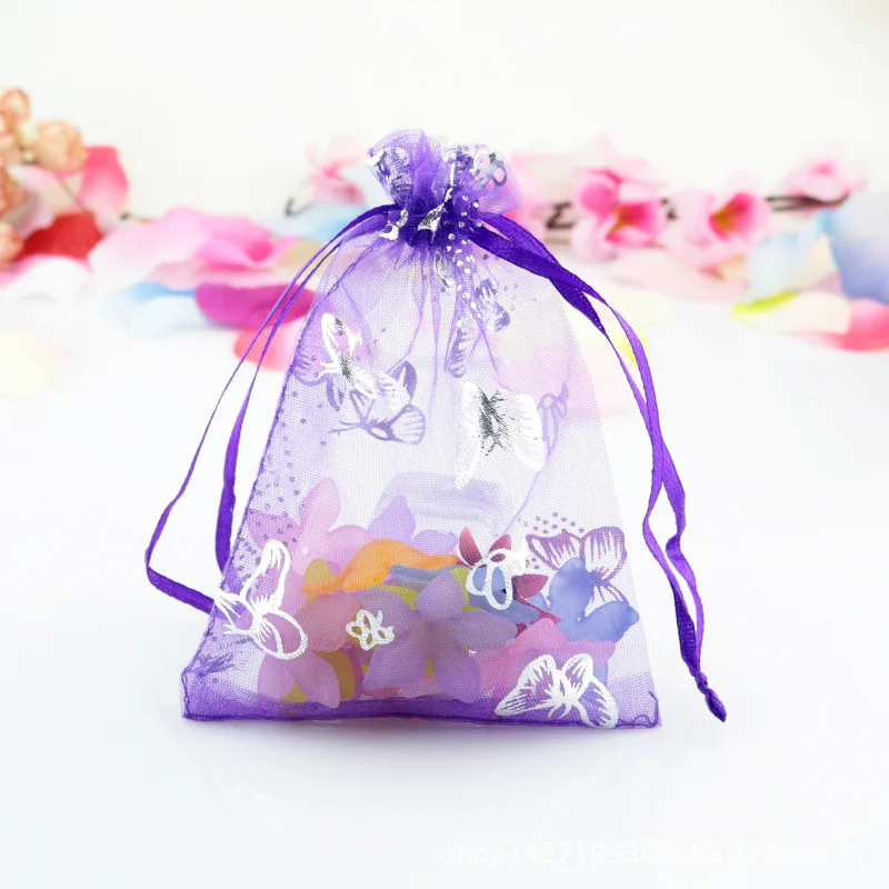 High quality 100 pcs/lot 13x18cm Christmas Wedding Party Voile Gift Bag