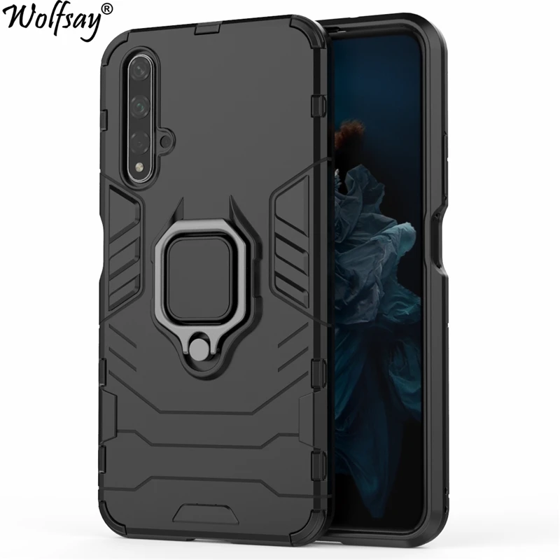 Чехол Wolfsay для Huawei Honor 20 автомобильный держатель армированные чехлы жесткий и