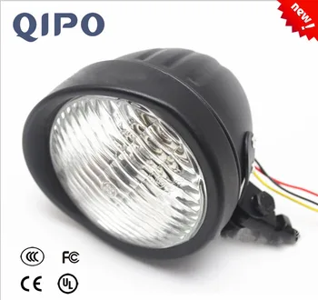 

QIPO Universal Chrome Motorcycle Headlight Motorbike Front Headlamp For Most Motorcycle