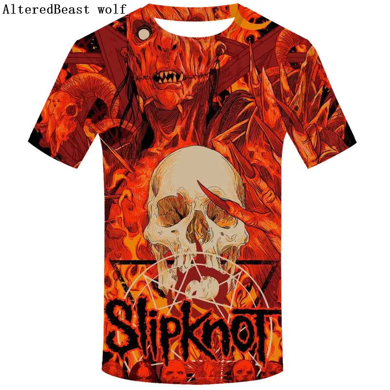 DMY614 Брендовая Готическая футболка, футболка Slipknot, Панк футболки, рок футболка, принт, Мужская 3D футболка, короткий рукав, Мужская одежда, повседневная одежда - Цвет: DMY614