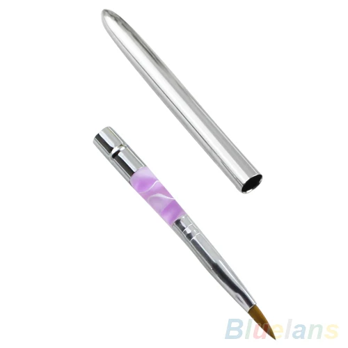 

HotSize 8 Acrylic Brush Sable Pink Mable Detachable Acrylic Nail Art Builder Pen UV Gel Builder Painting Dotting Manicure