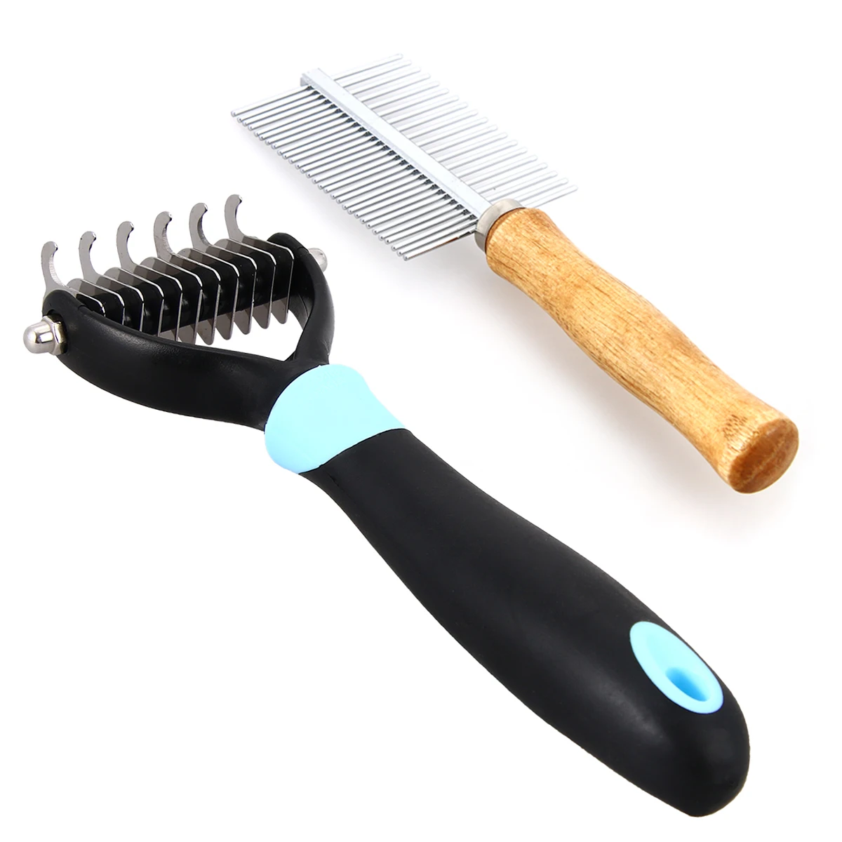 Double Sided dog Brush Open Knot Rakes Comb Dog Grooming Hair remover
