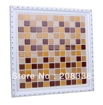

Crystal glass mosaic glass mosaic tile orange with br