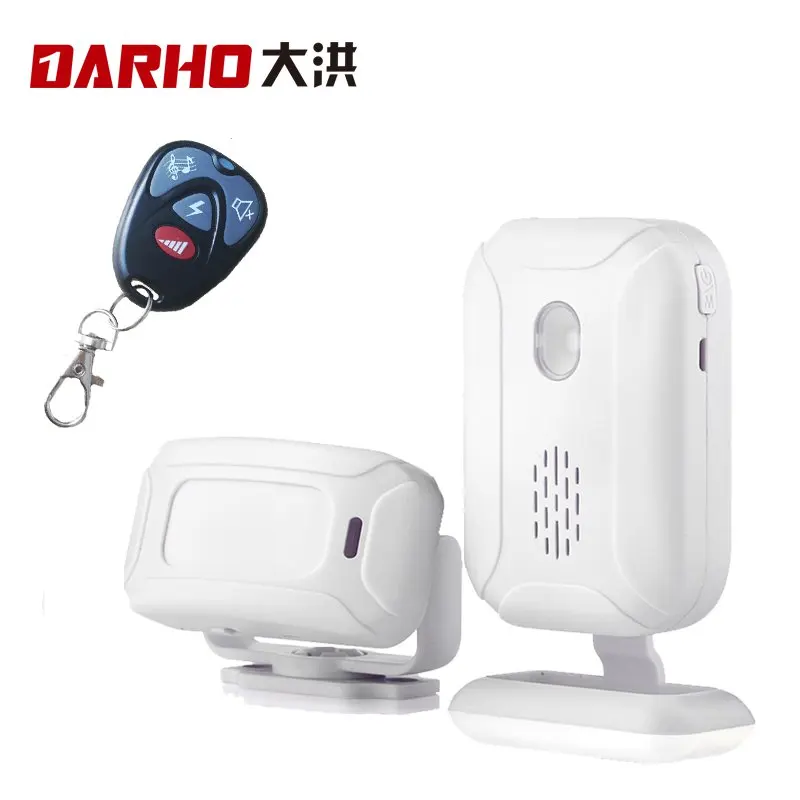 Comprar Darho tienda casa entrada seguridad bienvenida timbre inalámbrico IR infrarrojos Sensor de movimiento Bienvenido dispositivo timbre de alarma