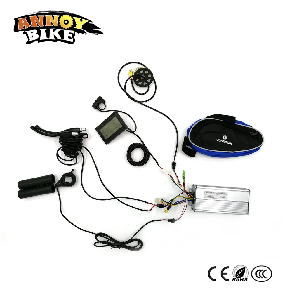 Discount Rear Drive 24" 26" 4.0 Fat 48v 1500w Motor Electric Fat Bike Conversion Kit Snow Bike kit Fat Bicycle Kit with 4.0 Tyre 2