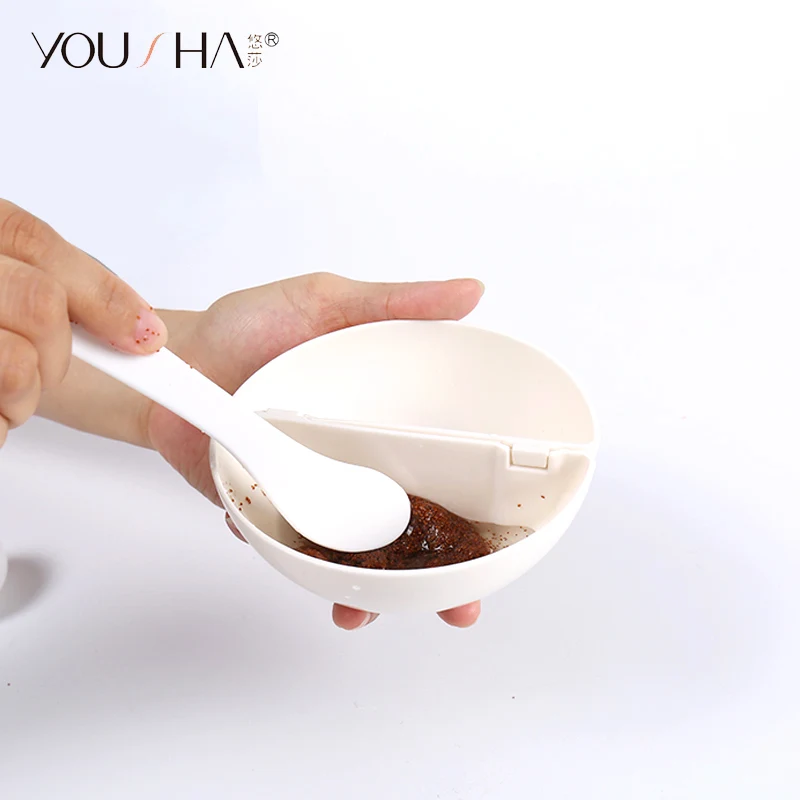 YOUSHA 7pcs Mask Bowl Face Beauty Cosmetic Bowl Makeup Tool with Compressed Mask Brush Mixed Stir Spatula Stick Measuring Spoon