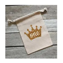 Индивидуальный номер детский душ день рождения, детский душ набор от похмелья ювелирные изделия милое муслиновые мешки крещение вечерние подарочные сумки