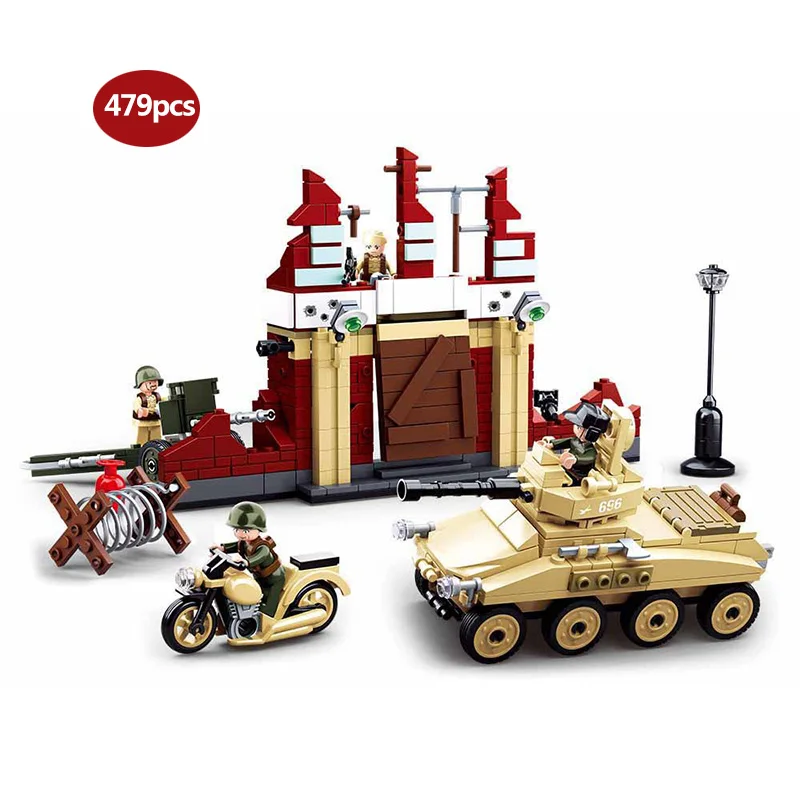  Military series WW2 Half tracked personnel carrier Battle of Stalingrad Panzer IV Tank Building Blo
