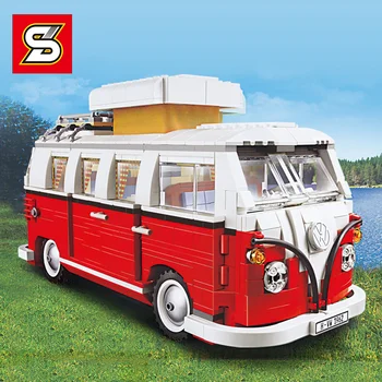 

CREATOR 1174 Camper van T1 car model set Building blocks bricks compatible 10220 educational toy boy girl GiftS