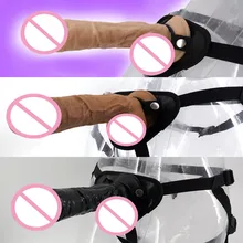 Strap On Dildo Ultra Elastic Wear Pants Big Penis Gay Couples Intercourse Toy Cock Wear Dildo Women Girl Sex Adult Product C3-12