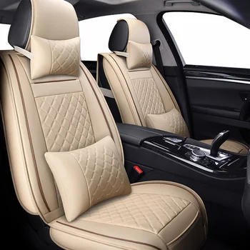 

( Front + Rear ) Special Leather car seat covers for Peugeot 307 206 308 407 207 406 408 301 3008 5008 car accessories car-style