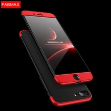 ФОТО fabmax rugged case for iphone 8 case 360 degree full protection hard pc 3 in 1 back cover for iphone iphone8 plus cover
