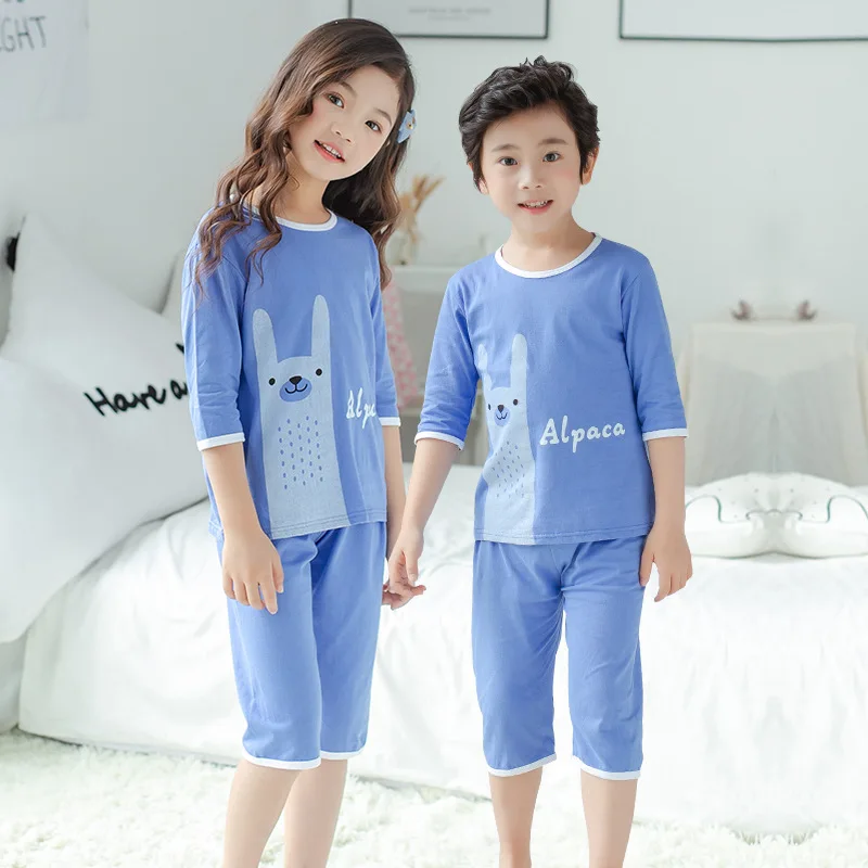SAILEROAD/Детские пижамы для девочек; пижамы с динозавром из мультфильма для маленьких мальчиков и девочек; pijama infantil; детские пижамы; летняя Милая одежда для сна