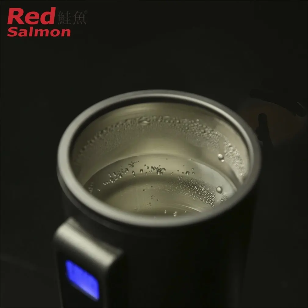 410ml Intelligent Car Auto Heating Cup Adjustable Temperature Car Boiling Mug Digital Display Kettle Vehicle Thermos 3 Colors