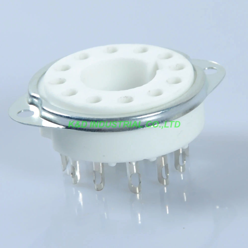 Tubo de Vácuo de Cerâmica Base para Amplificador de Tubo Tomada Nova Dg7-32 Pmt 5up1 Guitarra Válvula B12a Crt 2 Pcs 12pin - Image 4