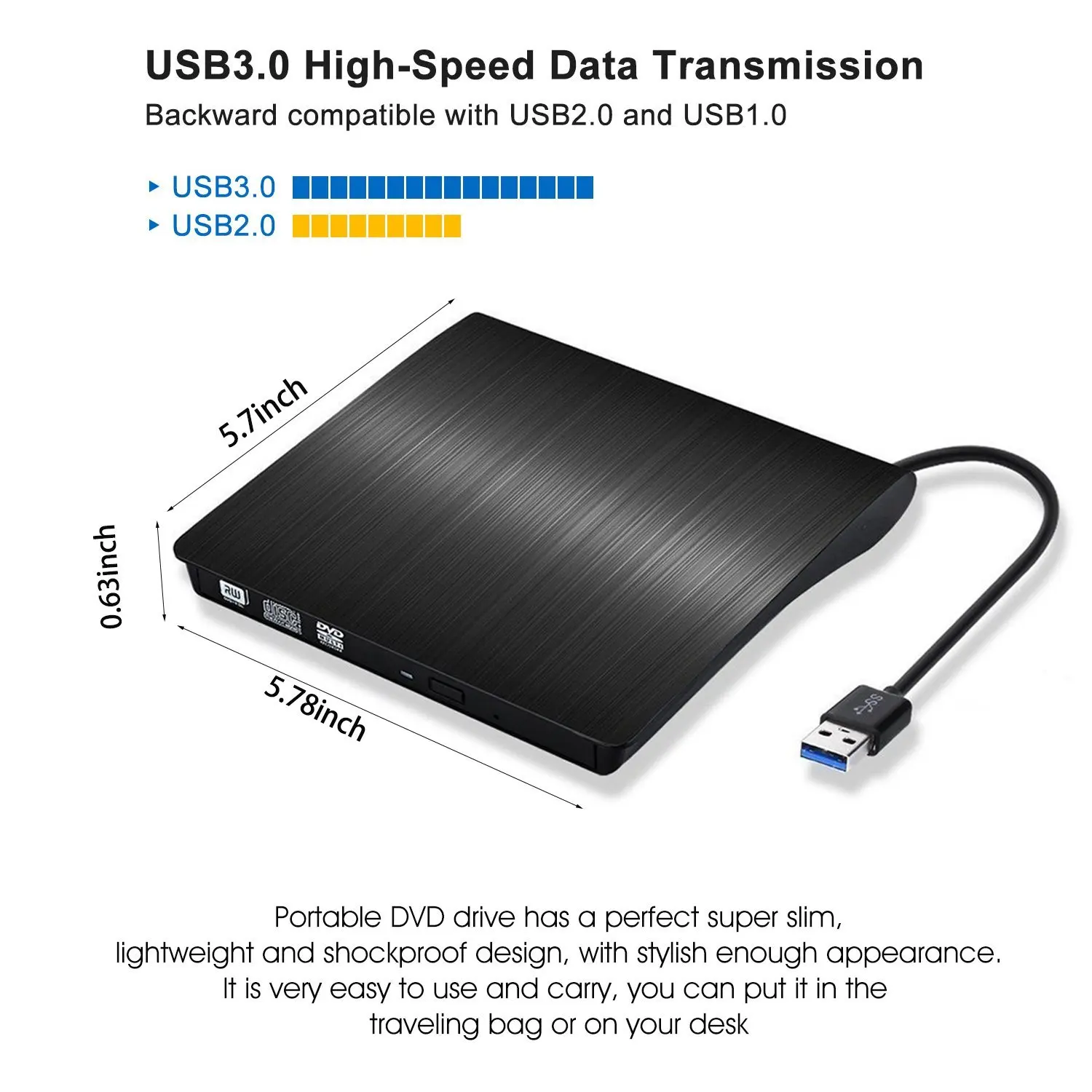 USB 3,0 LightScribe DVD-ROM CD-RW DVD-RW горелки внешний диск Для iMac/MacBook Air/Pro ПК, ноутбука, настольного компьютера