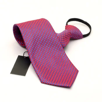 

Brand New Men Neck Tie Wedding Party Fashion 10cm Zipper Ties Men's Business Casual Jacquard Striped Neckties Gent's 3.93 Inch