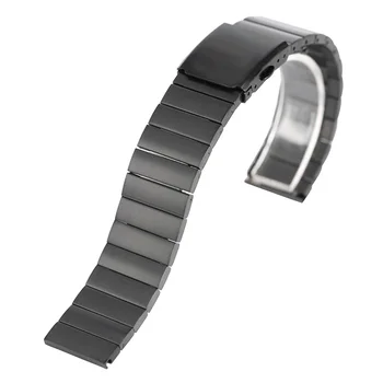 

18mm 20mm 22mm 24mm Watchband Luxury Solid Stainless Steel Band Men Women Wrist Watch Strap High Quality Adjustable Replacement