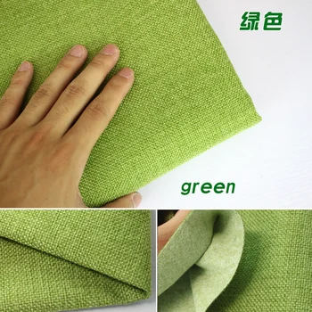 

Green Coated Linen Fabric Sofa Cushion Fabirc DIY Craft Sewing Cloth Outdoor Linen Blend Fabric Upholstery 58" wide -Per yard