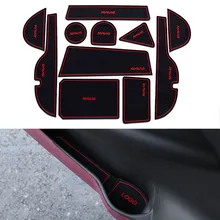 11Pcs Set Car font b Styling b font Slot Pad Interior Door Groove Mat Latex Anti