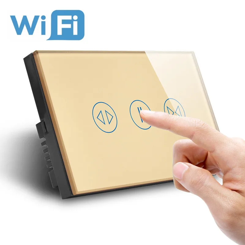 Настенный Wi Fi выключатель для штор система умный дом телефон с поддержкой 2 4 ГГц