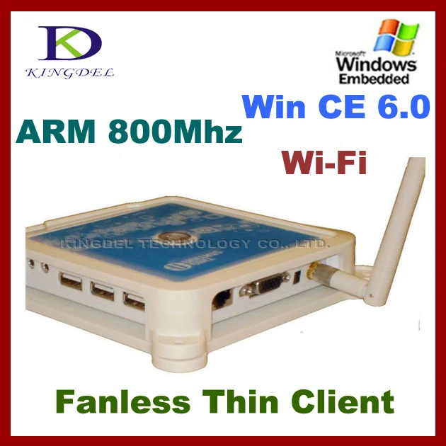 White Thin Client PC Station Share Terminal 32 Bit 800Mhz terminal N380 with WIFI USB 2.0 VGA zero thin client FCC&ampCE | Компьютеры и