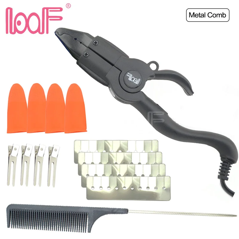 

LOOF JR608 Heat Fusion Connector Iron Kits for Prebonded Hair Extension Tools Wand Iron Melting Temperature Control
