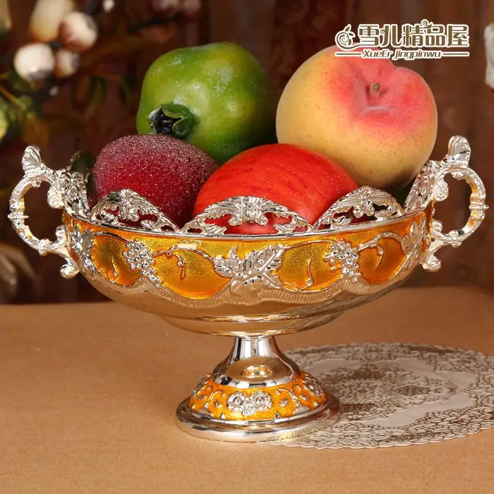 Европейский высокосортный Золотой фруктовый лист клей отель караоке домашний интерьер Настольный мусорная чаша peel cup