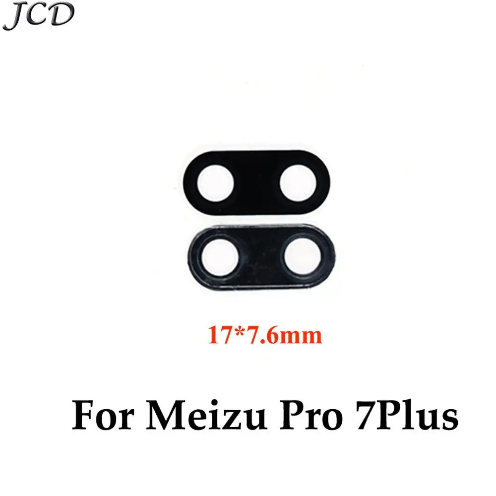 JCD 2 шт. стеклянный объектив для MEIZU MX3 MX4 MX5 MX6 Pro 5 6 7 E2 E3 U10 U20 15 lite 15 Plus задний объектив камеры задняя камера стеклянный объектив - Цвет: For Meizu Pro 7plus