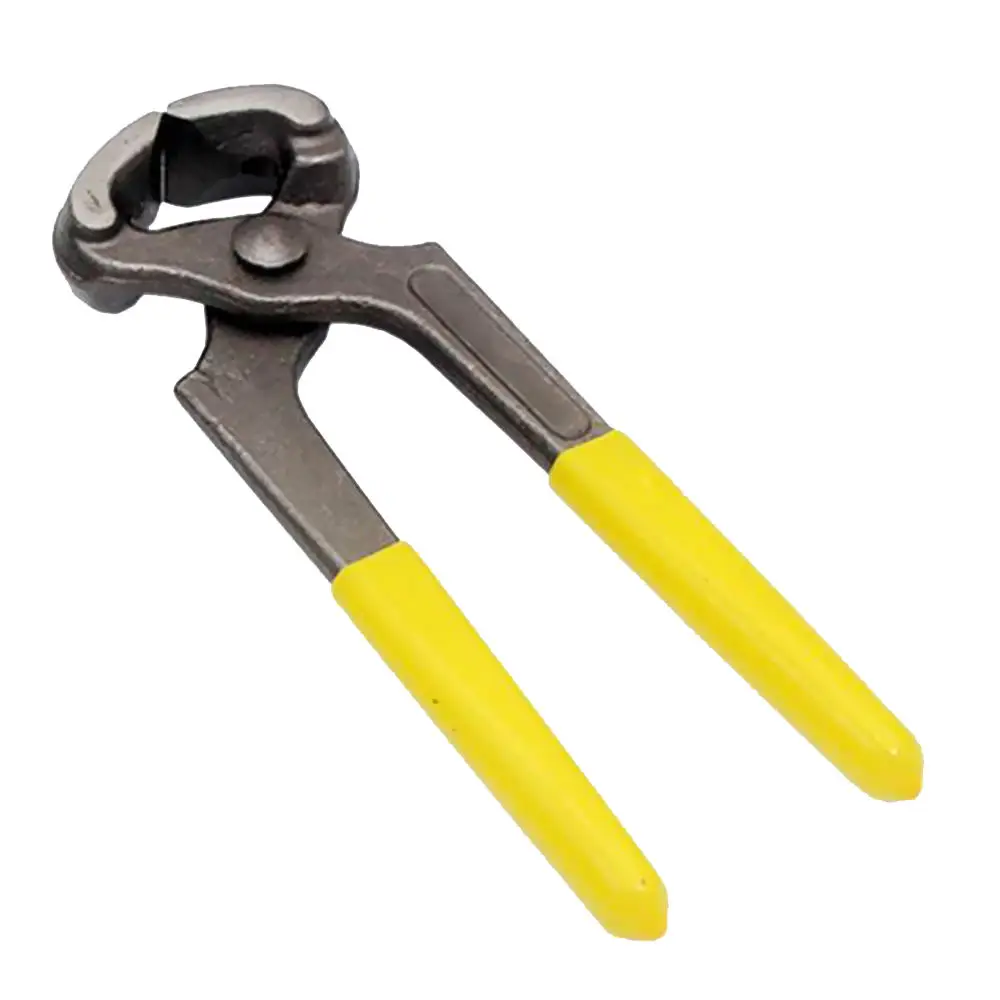 6 Inch Yellow Wire Clamp Plier Walnut Nutcracker Tying Tool With