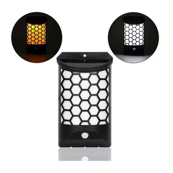 

Factory direct LED high brightness outdoor garden body induction light control waterproof solar wall balcony wall lamp