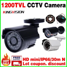 8.28biggest Sale! 1200TVL small Outdoor Waterproof IP66 CCTV Security Color Mini HD Camera 24led IR infrared Night Vision Bracke