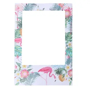 

Photobooth Creative Picture Frame Luau Party Supply Flamingo Photo Prop Tropical Hawaiian Photo Frame for Party Wedding Decor