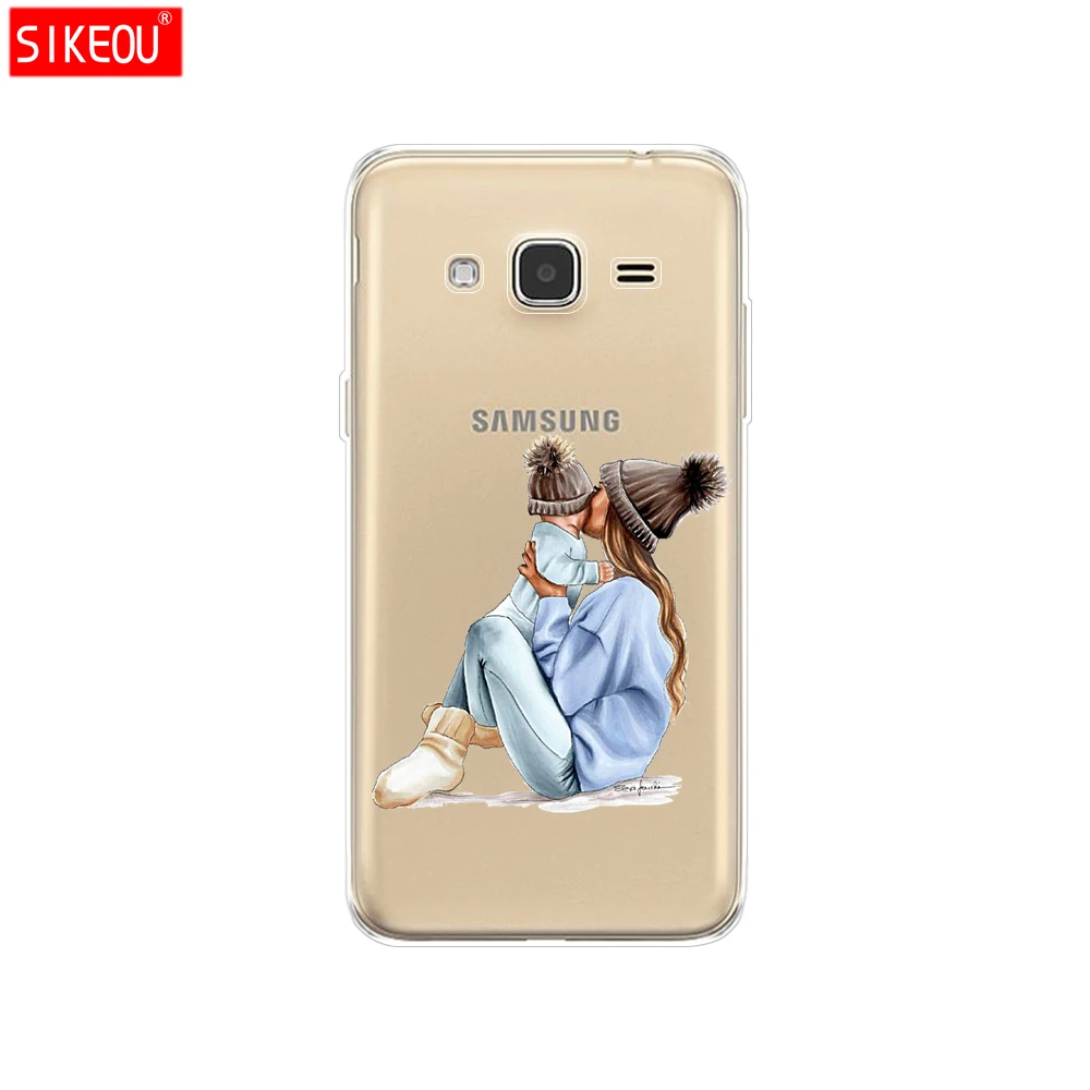 Силиконовый чехол для телефона samsung Galaxy J1 J2 J3 J5 J7 MINI prime Baby Mom Girl dad super