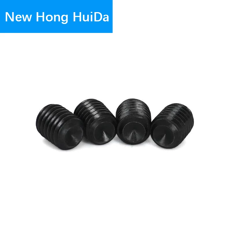 

M3 Hex Socket Head Set Grub Screw Hexagon Metric Thread Headless Allen head Screw Bolt Black Alloy Steel Grade 12.9
