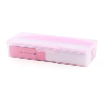 

Nail Art Storage Practical Box 1PC Nail Decoratio Small Stuffs Storage ABS Tools Container Transparent Pink/White Case