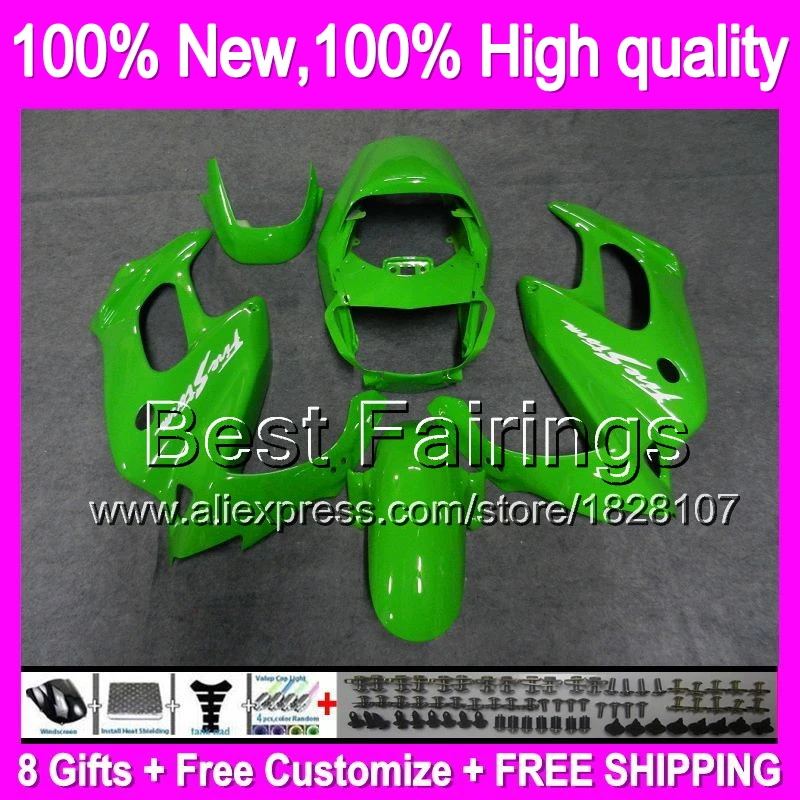 

Fairing For HONDA VTR1000F SuperHawk 97-05 all green VTR 1000F 44B8 VTR 1000 F 97 98 99 00 01 02 03 04 05 +decal Glossy green