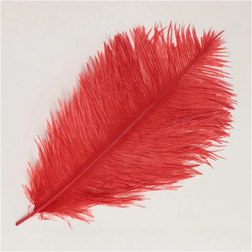 red ostrich feathers 10pcs/lot 12 14inch/30 35cm high quality wedding