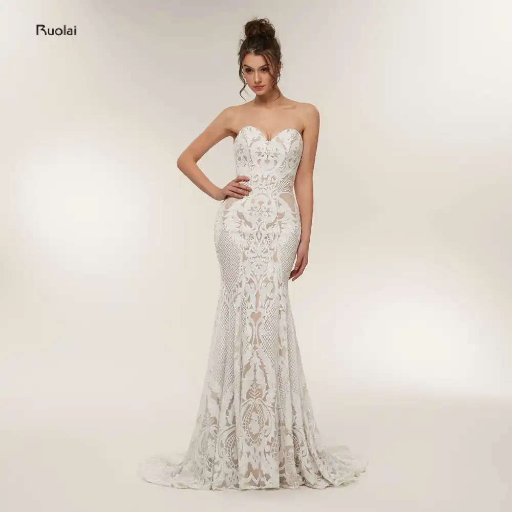 Sequin Lace Prom Dress