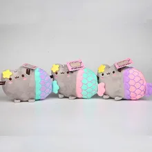 3 pçs/lote 20 cm PusheenCat PusheenCat Cosplay Sereia Plush Brinquedos de Pelúcia Dos Desenhos Animados Animais de Brinquedo de Pelúcia Macia para Crianças Presentes para Crianças