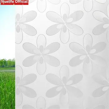 

Six-leaf pattern frosted glass film bathroom living room bedroom kitchen office balcony sliding door sunscreen window film