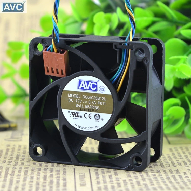 Для AVC DS06025B12U P011 60 мм 6 см Постоянный ток 12 В 0 70 а шим инвертор сервера охлаждающий