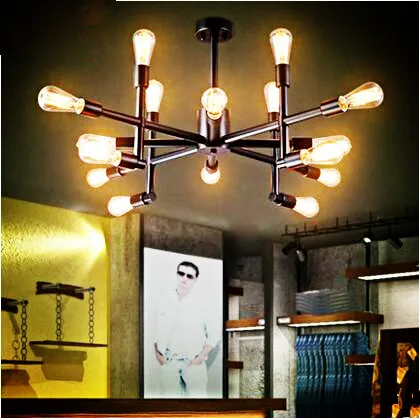 Edison Style Retro Vintage Pendant Light  Fixture With 16 Lights Loft Industrial Lamp Hanging Lighting Lampe Lamparas