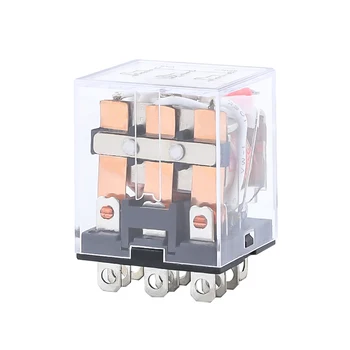 

HH63P LY3NJ JQX-13F Electromagnetic Relays 3PDT Power Relay Switch AC 220V AC 110V DC 24V DC 12V 10A Silver Contacts 11 Pin LED